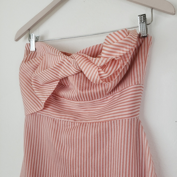 Gianni Bini Layla Strapless Ruffle Midi Dress 2 - Picture 4 of 8